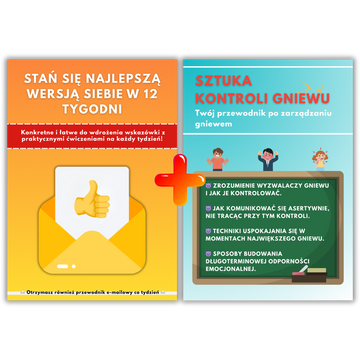 🟠 Ekskluzywny zestaw 2-w-1: Gniew pod kontrolą + 12 tygodni do najlepszej wersji siebie!